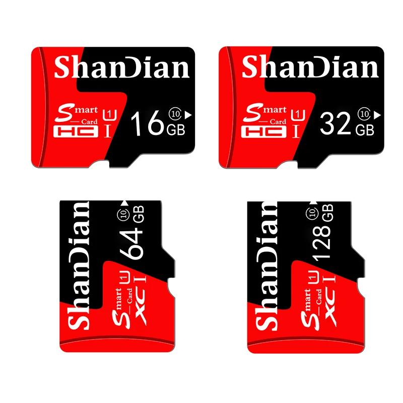 SHANDIAN EVO PLUS ޸ ī,  ̴ SD Ŭ 10 U1 TF ī, UHS-I 128G, 64GB, 32GB